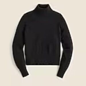 J Crew Cashmere shrunken turtleneck sweater Black Small